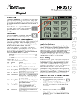 Legrand MRDS10 Touchscreen Quick Start Quick start guide