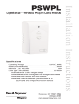 Legrand LightSense™ Wireless Plug-In Lamp Module, PSWPL Installation guide