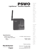Legrand LightSense™ Wireless Repeater, PSWO Installation guide