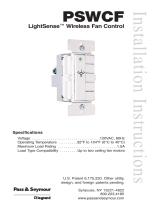 Legrand LightSense™ Wireless Fan Control, PSWCF Installation guide