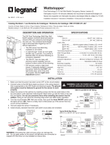 Legrand DW-311/311-347 Dual Technology 0-10 Volt Wall Switch Occupancy Sensor  (TriLingual) Installation guide