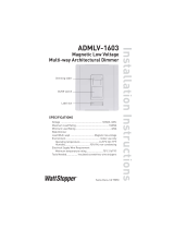 Legrand ADMLV-1603 Magnetic Low Voltage Multi-way Architectural Dimmer Installation guide
