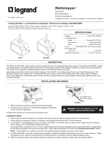 Legrand BZ-50/50RC Universal Power Packs (Trilingual) Installation guide