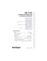 Legrand AD-1103 Incandescent Multi-way Architectural Dimmer Installation guide