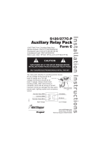 Legrand S120/277C-P Auxiliary Relay Pack Form C Installation guide