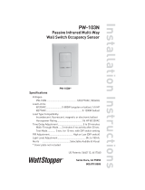 Legrand PW-103N Passive Infrared Multi-way Wall Switch Occupancy Sensor Installation guide