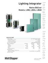 Legrand Lighting Integrator Native BACnet Panel (LIB8, LIB24, LIB48) Installation guide
