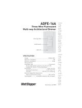 Legrand ADFE-16A Three-wire Fluorescent Multi-way Architectural Dimmer Installation guide