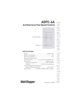 Legrand ADFC-6A Architectural Fan Speed Control Installation guide