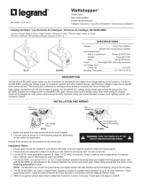 Legrand BZ-50/50RC Universal Power Packs Installation guide