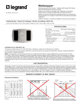 Legrand EOPC-100 Wireless PIR Ceiling Mount Extended Range Occupancy Sensor (TriLingual) Installation guide