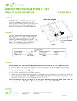 Legrand Satellite Surge Protector, IS-0285 Installation guide