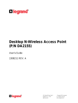 Legrand Desktop 802.11n Wireless Access Point User manual