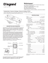 Legrand FSP-201 Low Voltage High/Low/Off PIR Fixture Integrated Outdoor Sensor User guide