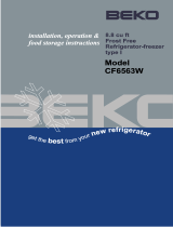 Beko CF6563W Owner's manual