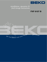 Beko FXF6107 Owner's manual