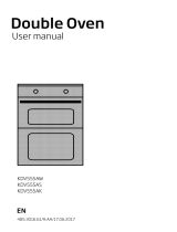 Beko KDV555AS 50cm Double Oven Electric Cooker Owner's manual