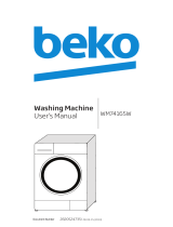 Beko WM74165 Owner's manual
