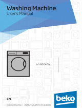 Beko WY86042W 8KG 1600 Spin Washing Machine Owner's manual
