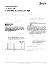 Danfoss VLT HVAC Basic Drive FC 101 Installation guide