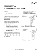Danfoss VLT Compressor Drive CDS 803 Installation guide