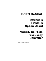 Vacon VACON CX (Legacy Product) User guide