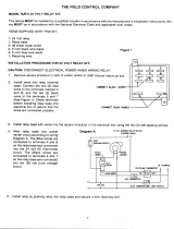 FIELD CONTROLS RJR-5 24 Volt Relay Kit Installation guide