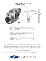 FIELD CONTROLS PVE Series Power Venter Installation guide