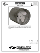 FIELD CONTROLS KS Series EVENAIR Air Booster Installation guide