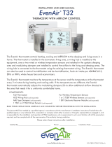 FIELD CONTROLS EvenAir T32 Thermostat User manual