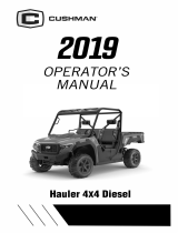 Cushman Hauler 4x4 Diesel Crew User manual