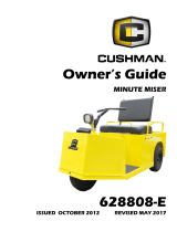 Cushman Minute Miser Electric User manual
