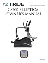 True Fitness 200 Elliptical User manual