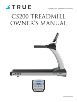 True Fitness 200 Treadmill User manual