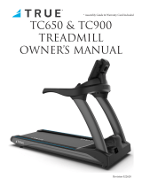 True Fitness 900 & 650 Treadmill User manual