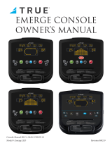 True Fitness Emerge LED Console User manual