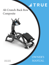 True Fitness SC-1010 Ab Crunch/Back Row User manual
