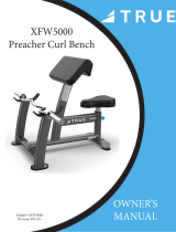 True Fitness XFW-5000 Preacher Curl User manual