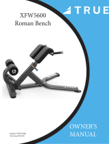 True Fitness XFW-5600 Roman Bench User manual