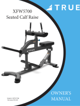 True Fitness XFW-5700 Seated Calf User manual