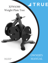 True Fitness XFW-6300 Weight Plate Tree User manual