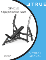 True Fitness XFW-7200 Incline Press Bench User manual