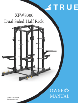 True Fitness XFW-8300 Dual Sided Half Rack User manual