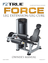 True Fitness SD1000 Leg Extension/Leg Curl User manual