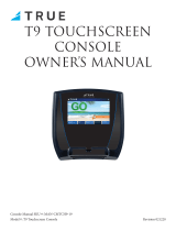 True Fitness T9 Console Owner's manual