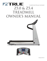 True Z Series Treadmills Owner's manual