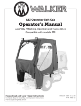 Walker A13 MC Operator Soft Cab User manual