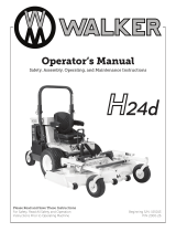 Walker H24d User manual