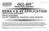 Genie GCL-GH Installation Supplement Manual
