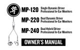 Mackie MP-120 / 220 / 240 Owner's manual